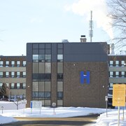 Édifice de l'Hôpital de Maria pendant l'hiver. 