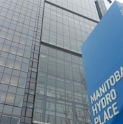L'édifice d'Hydro-Manitoba au centre-ville de Winnipeg.