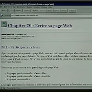 Écran d'ordinateur qui montre un site web dans un navigateur qui renseigne sur la conception d'une page web