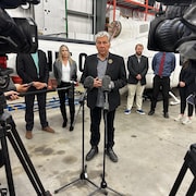 Le ministre fédéral responsable de Développement économique Canada pour les Prairies, Daniel Vandal, Saskatoon le 25 mai 2023.