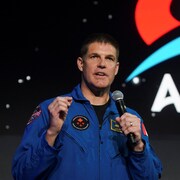 Le Canadien Jeremy Hanson lors de l'annonce de la mission Artemis II.