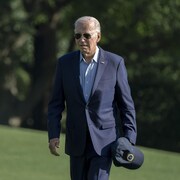 Le président Joe Biden alors qu'il arrive à la Maison-Blanche.