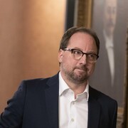 Jonathan Bettez, au palais de justice de Montréal.