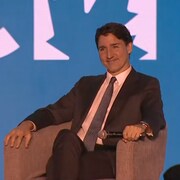 Justin Trudeau, lors d'une séance de questions/réponses.