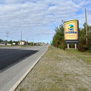 Une rue de la municipalité de Chapais.