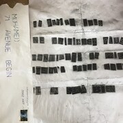 La lettre reçue par la mosquée de Lévis a été confectionné avec des caractères découpés puis collés
