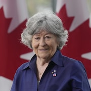 Louise Arbour sourit lors de l'annonce de sa nomination au poste de gouverneure générale du Canada,  le 5&nbsp;mai&nbsp;2026.