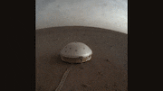 Le sismomètre SEIS à la surface de Mars.