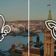 Montage photo qui montre la région d'Ottawa et de Gatineau.