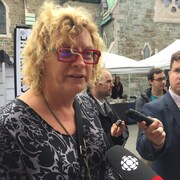Michelle Blanc, candidate péquiste, battue dans la circonscription de Mercier par QS