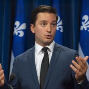 Le ministre québécois de l'Immigration, Simon Jolin-Barrette. 