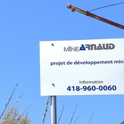 Une affiche du projet Mine Arnaud