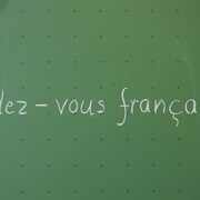 Tableau dans une classe de français