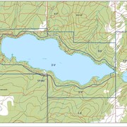 La plan de zonage du lac du Portage et ses alentours. 