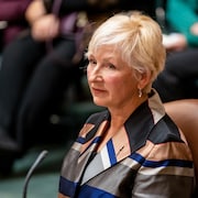 La députée de Saskatchewan Rivers et cheffe du Saskatchewan United Party, Nadine Wilson, à l'Assemblée législative le 26 octobre 2022.
