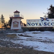 L'entrée de la Nouvelle-Écosse par la route. 