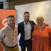 Gabriel Nadeau-Dubois, Olivier Bolduc et Manon Massé.