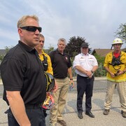 Des pompiers et des formateurs. 