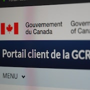 La page d'accueil du portail client de la GCRA.