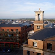 Une vue du centre de Poundbury, en Angleterre.