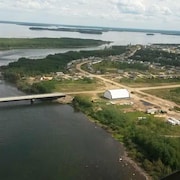 La Première Nation English River vue des airs.