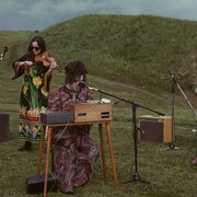 Des musiciens au Fort Beauséjour. 