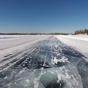 Une route de glace.