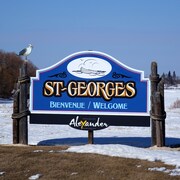 Panneau de la ville de Saint-Georges pris en mars 2023.