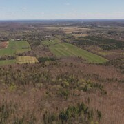 Saint-Gérard-des-Laurentides vu des airs.