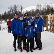 L'équipe de ski de fond du Nunavut aux Jeux d'hiver de l'Arctique 2024, à Mat-Su en Alaska, en mars 2024. 