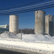 Le site de Smurfit Stone, à Bathurst, en hiver. 