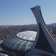 Le Stade olympique vu des airs. 