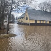 Rue inondée. 