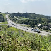 Du trafic sur la route 132 à Notre-Dame-des-Neiges.