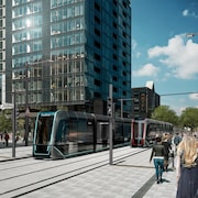 La rue de la Couronne deviendra une rue partagée et la circulation de transit passera désormais par la rue Dorchester.