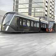 Modélisation 3D du tramway de Québec.