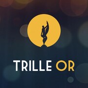 Le logo du prix Trille Or 2017 apparaît en jaune sur un fond bleu foncé.