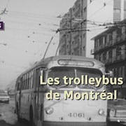 Trolleybus à Montréal et infographie ICI LES ARCHIVES.
