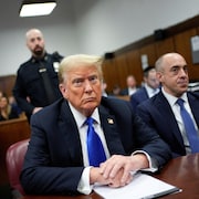 L'ancien président Donald Trump comparaît devant le tribunal pénal de Manhattan, le jeudi 30 mai 2024, à New York.