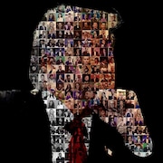 Une s&eacute;rie de photos d'influenceurs donnant l'impression de reproduire le visage du pr&eacute;sident am&eacute;ricain Donald Trump.