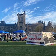 L'encampement propalestine à l'Université de Toronto.
