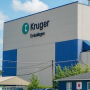 Façade de l'usine Kruger à Trois-Rivières
