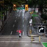 De la pluie sur Vancouver. 