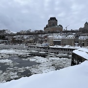 La ville de Québec en hiver.