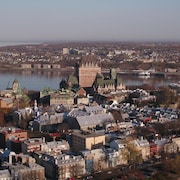 La Ville de Québec vue des airs.