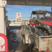 À compter de ce samedi il sera possible de se rendre en ville en VTT, à Tracadie, pour faire le plein.