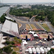Les terrains du Beach Pro Tour de Montr&eacute;al.