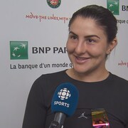 Bianca Andreescu répond aux questions d'Alexandre Gascon.