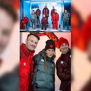 Des athl&egrave;tes posent fi&egrave;rement avec les nouveaux v&ecirc;tements d'&Eacute;quipe Canada pour les Jeux olympiques et paralympiques de Milan-Cortina.