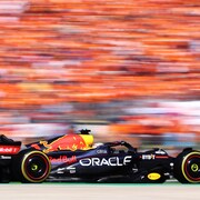 La monoplace de Max Verstappen durant la course sprint